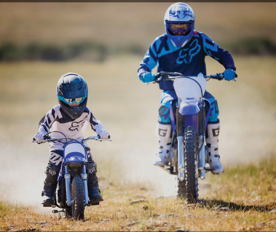 Kids on motobikes