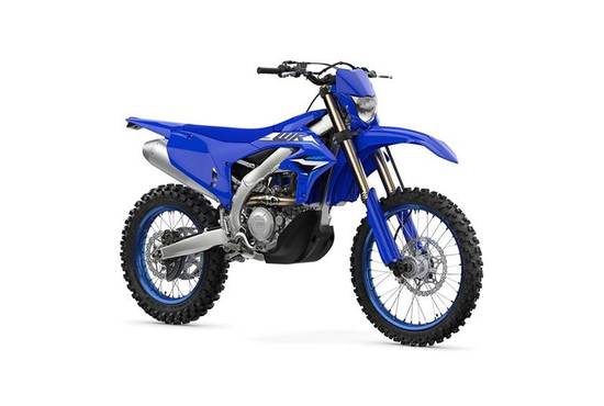 Blue dirt bike