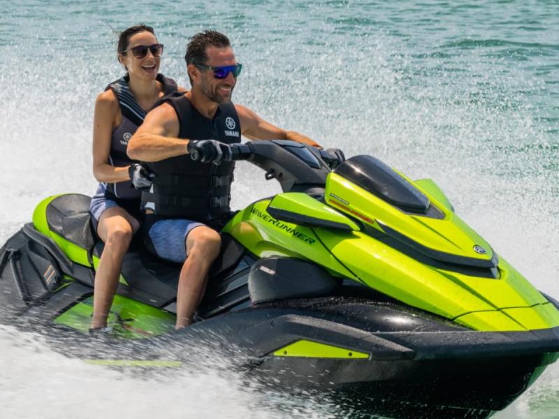 People riding on a Wave Runner